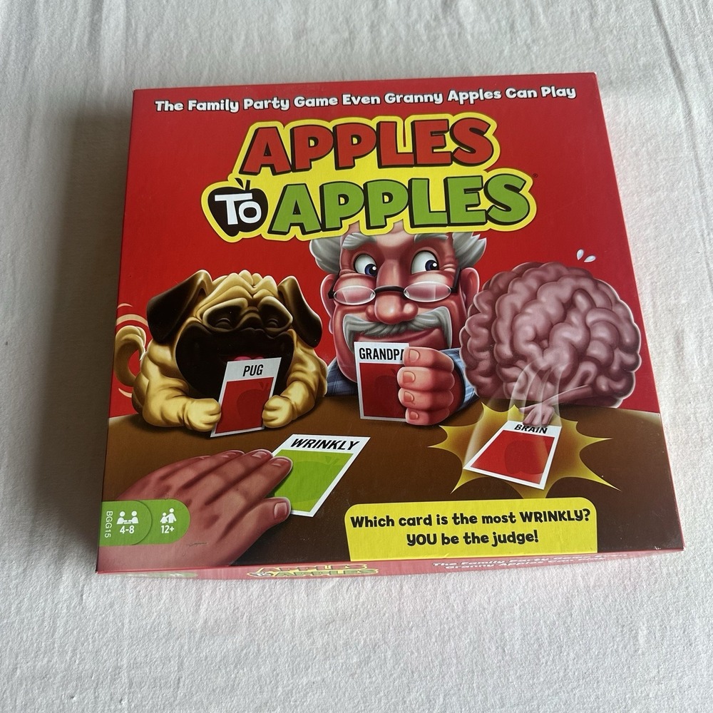 Mattel Games Apples to Apples Party in a Box Fun Family Game 100% Complete EUC
